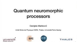 Quantum reservoir computing - Danijela Markovic - Day 14 (QiNS) - Telluride 2023