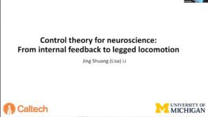 Control theory for neuroscience: from internal feedback to legged locomotion - Jing Shuang - Day 7 (CNS/NC) - Telluride 2023
