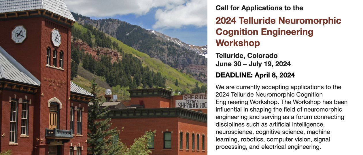 Apply for the 2024 Telluride workshop!